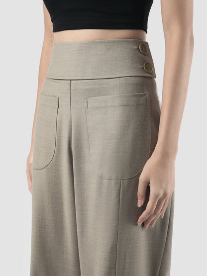 Petal grey straight pants