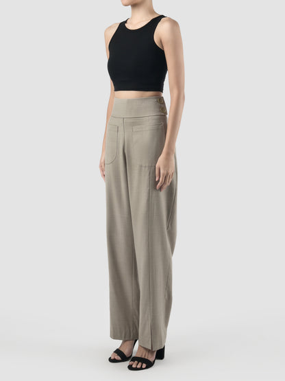 Petal grey straight pants