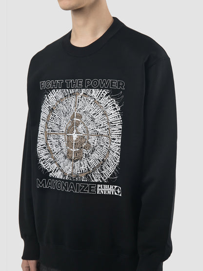 Black 104 crew neck sweatshirt