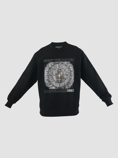 Black 104 crew neck sweatshirt