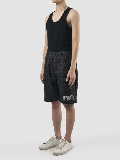 Black Hololi textured pants