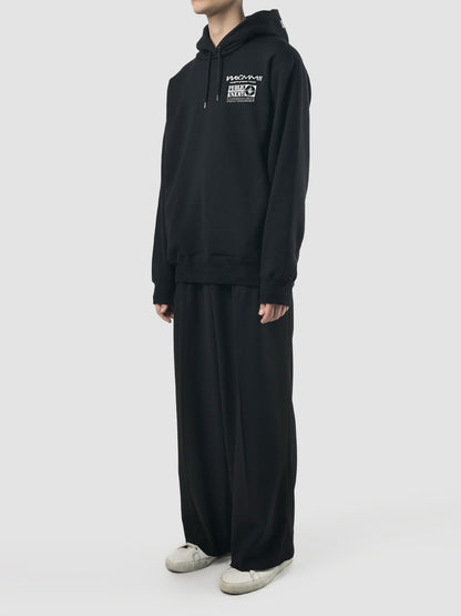 Black hoodie 107 with statement print