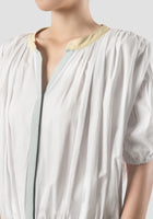 Bloom Ruched Blouse In White