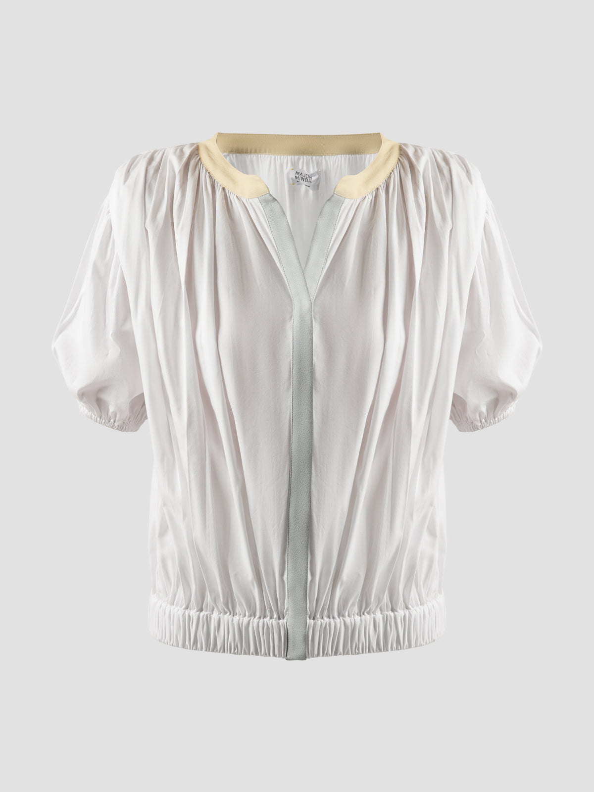 Bloom Ruched Blouse In White