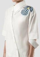 Tansy White Embroidered Shirt