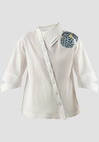 Tansy White Embroidered Shirt