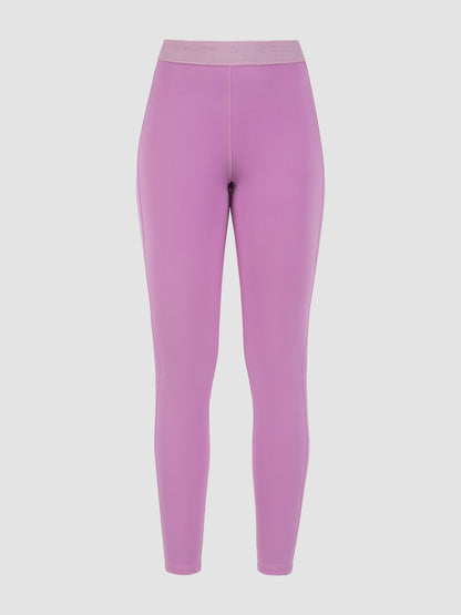 Pink Bonded Jersey Silk Sheen Leggings