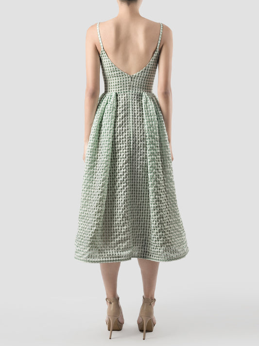 Cheshire mint green sleeveless midi dress