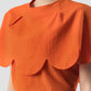 Beamish orange short-sleeved blouse