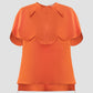 Beamish orange short-sleeved blouse
