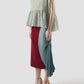 Crim Oversize Ruffled Cloque Top In Mint Green