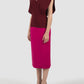 Grible two-toned maroon midi dress