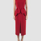 Zephyrant Sangria red sleeveless midi dress