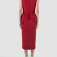 Zephyrant Sangria red sleeveless midi dress