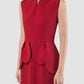 Zephyrant Sangria red sleeveless midi dress