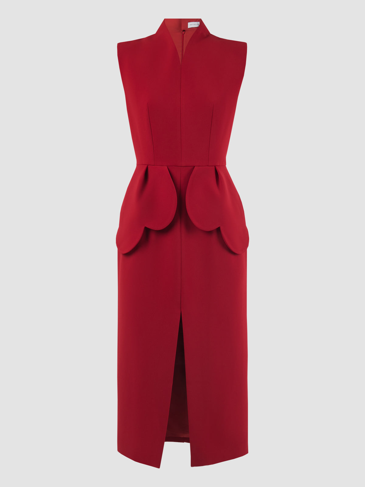 Zephyrant Sangria red sleeveless midi dress