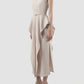 Giocoso cream white sleeveless maxi-dress