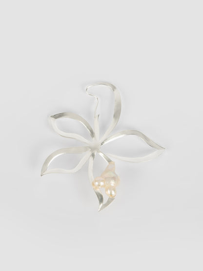 x ANW: Perle Flower silver earring