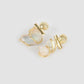 Perle Pressure gold earrings