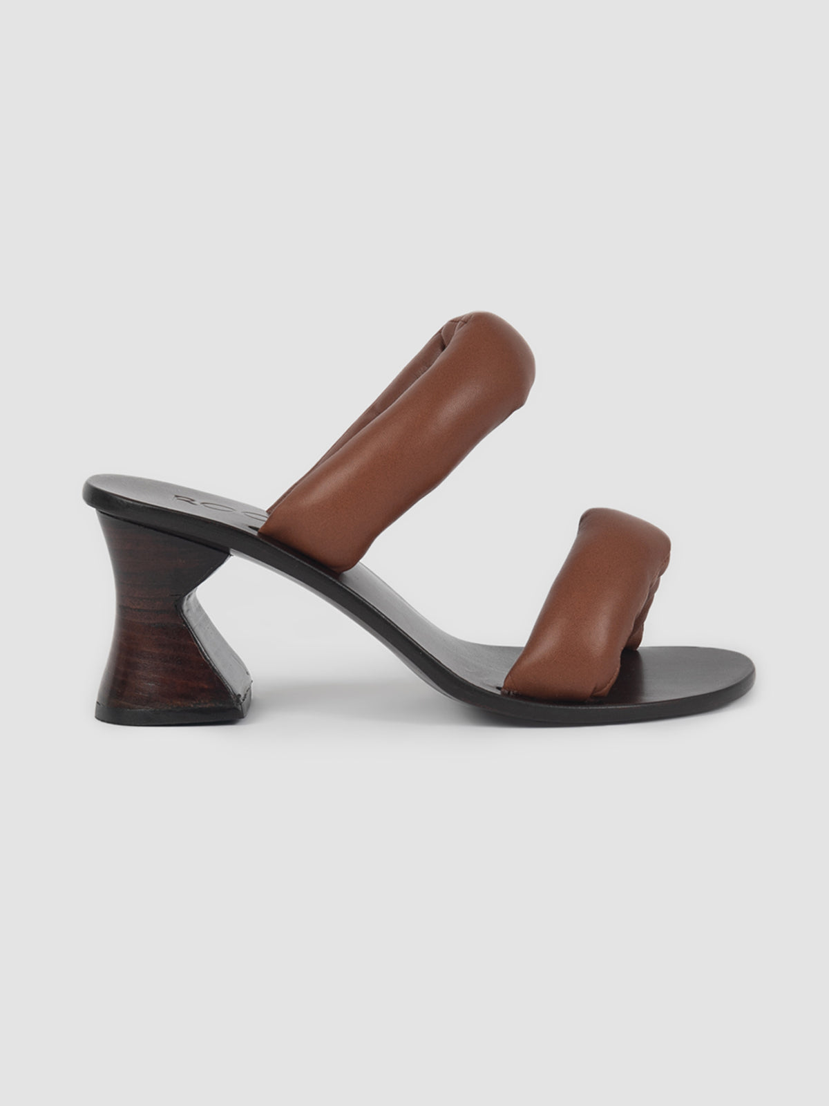 Cognac Pillow Porter high sandal