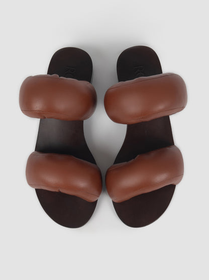 Cognac Pillow sandal