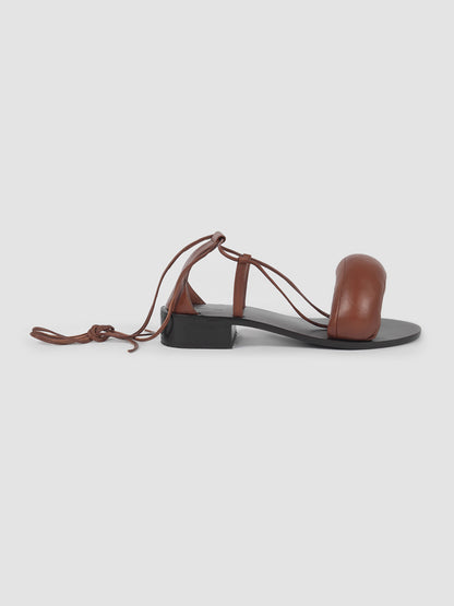 Cognac Pillow Strap sandal